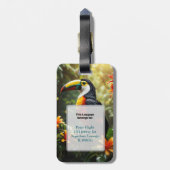 パーソナライズされたToutcan荷札 ラゲッジタグ (裏面縦)