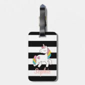 パーソナライズされたunicorn荷札 ラゲッジタグ (裏面縦)