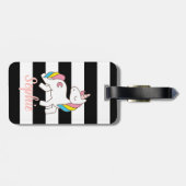 パーソナライズされたunicorn荷札 ラゲッジタグ (裏面横)