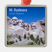 パーソナライズされたVacation Photo Mt. Rushmore メタルオーナメント (正面)