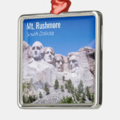 パーソナライズされたVacation Photo Mt. Rushmore メタルオーナメント (左)