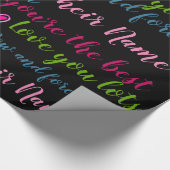 パーソナライズされたVALENTINE – 愛の言葉文字 ラッピングペーパー (角)