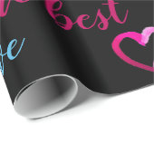 パーソナライズされたVALENTINE – 愛の言葉文字 ラッピングペーパー (ロールコーナー)