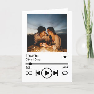 パーソナライズされたValentine Photo Songプレイリスト シーズンカード