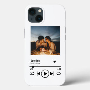 パーソナライズされたValentine Photo Songプレイリスト iPhone 13ケース