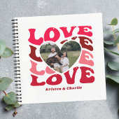 パーソナライズされたValentine's Day Loveハート写真 ノートブック