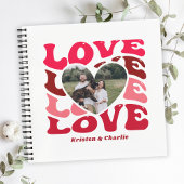 パーソナライズされたValentine's Day Loveハート写真 ノートブック