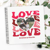 パーソナライズされたValentine's Day Loveハート写真 ノートブック
