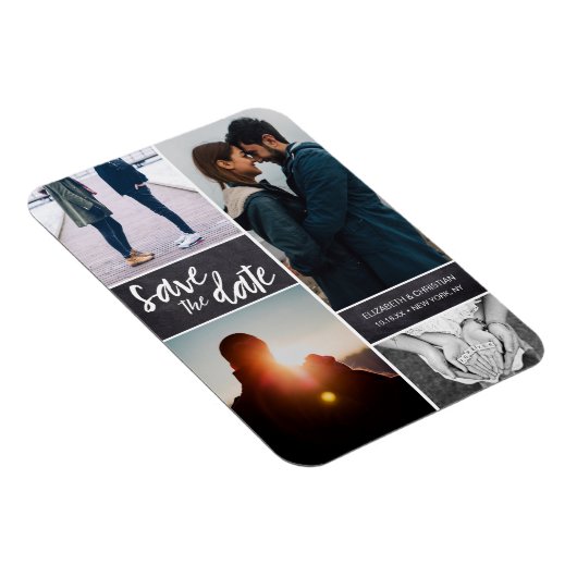 パーソナライズされたVertical Script写真を保存する マグネット (右側)