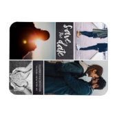 パーソナライズされたVertical Script写真を保存する マグネット (横)