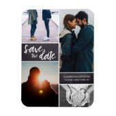 パーソナライズされたVertical Script写真を保存する マグネット (縦)