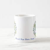 パーソナライズされたWisdom Green Thank You Mug Cup コーヒーマグカップ (中央)