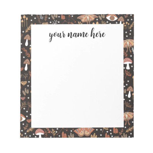 パーソナライズされたWoodlandメモ帳 ノートパッド (正面)