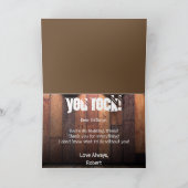 パーソナライズされたYou Rock"-数々の大事な行事 カード (内部)