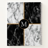パーソナライズされたYour Letter Notebook Marbleデザイン ノートブック (裏面)
