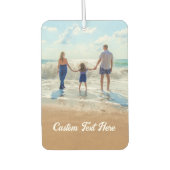 パーソナライズされたYour Photo Air Freshenerカスタム文字 カーエアーフレッシュナー (正面)