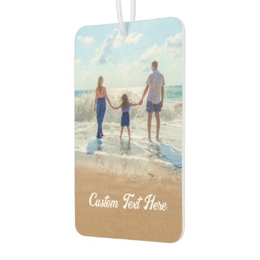 パーソナライズされたYour Photo Air Freshenerカスタム文字 カーエアーフレッシュナー (左)