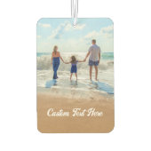 パーソナライズされたYour Photo Air Freshenerカスタム文字 カーエアーフレッシュナー (裏面)