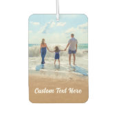 パーソナライズされたYour Photo Air Freshenerカスタム文字 カーエアーフレッシュナー (正面)