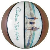 パーソナライズされたYour Photo Basketballとカスタム文字 バスケットボール (縦)