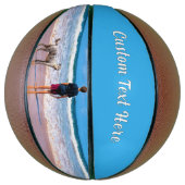 パーソナライズされたYour Photo Basketballとカスタム文字 バスケットボール (縦)