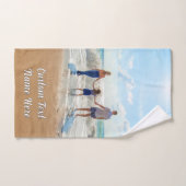 パーソナライズされたYour Photo Bath Towelsカスタム文字 バスタオルセット (ハンドタオル)