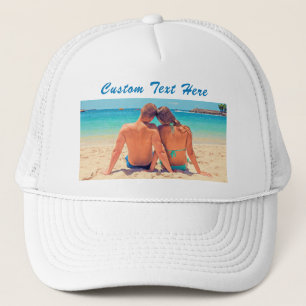 パーソナライズされたYour Photo Hat with カスタム文字 キャップ