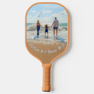 パーソナライズされたYour Photo Pickleballパドルと文字 ピックルボールラケット