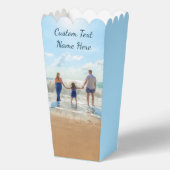 パーソナライズされたYour Photo Popcorn Boxカスタム文字 フェイバーボックス (裏面)