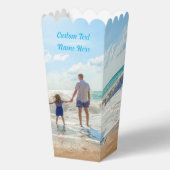 パーソナライズされたYour Photo Popcorn Boxカスタム文字 フェイバーボックス (正面)