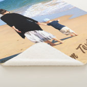 パーソナライズされたYour Photo Sherpaブランケットカスタム文字 シェルパブランケット (3/4)