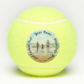 パーソナライズされたYour Photo Tennis Ballsカスタム文字 テニスボール (裏面)