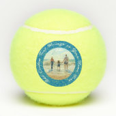パーソナライズされたYour Photo Tennis Ballsカスタム文字 テニスボール (裏面)