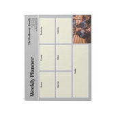 パーソナライズされたYour Photo Weeklyプランナー ノートパッド (回転)