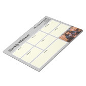 パーソナライズされたYour Photo Weeklyプランナー ノートパッド (アングル)