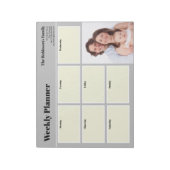 パーソナライズされたYour Photo Weeklyプランナー ノートパッド (回転)