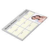 パーソナライズされたYour Photo Weeklyプランナー ノートパッド (アングル)