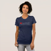 パーソナライズされたYoutubeチャンネル名カスタムNavy Tシャツ (正面フル)