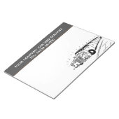 パーソナライズするためのリムジンレンタカーのサービスマンガ ノートパッド (アングル)