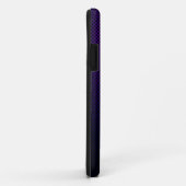 パーソナライズするパープルブラック炭素繊維パターン(の模様が)ある Case-Mate iPhoneケース (裏面/右)