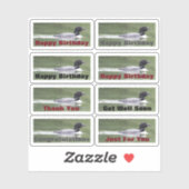 パーソナライズするローンと文字付きステッカー シール (シート)