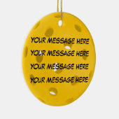 パーソナライズする、ピックボール セラミックオーナメント (右)