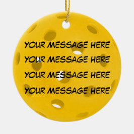 パーソナライズする、ピックボール セラミックオーナメント