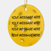 パーソナライズする、ピックボール セラミックオーナメント (左)