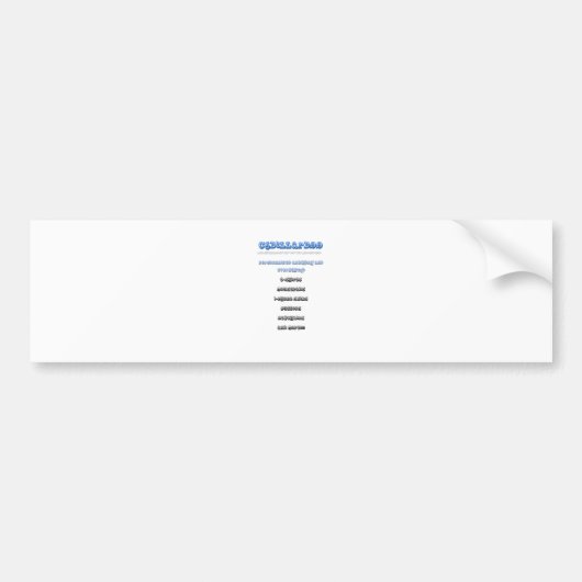 パーソナライズそれ!!!!!! バンパーステッカー (正面)