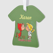 パーソナライズでいけない及びニースの悪魔の天使のオーナメント オーナメント (正面)