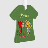 パーソナライズでいけない及びニースの悪魔の天使のオーナメント オーナメント (正面)