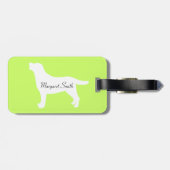 パーソナライズでおもしろいなプールを囲んでのパーティのラブラドール ラゲッジタグ (裏面横)