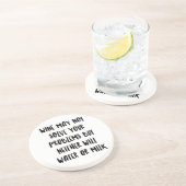 パーソナライズでおもしろいなワインバーはVIIを引用します コースター (側面)