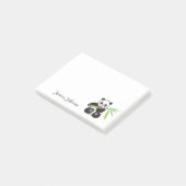 パーソナライズでおもしろいな脂肪質のパンダのメモ帳 ポストイット (アングル)